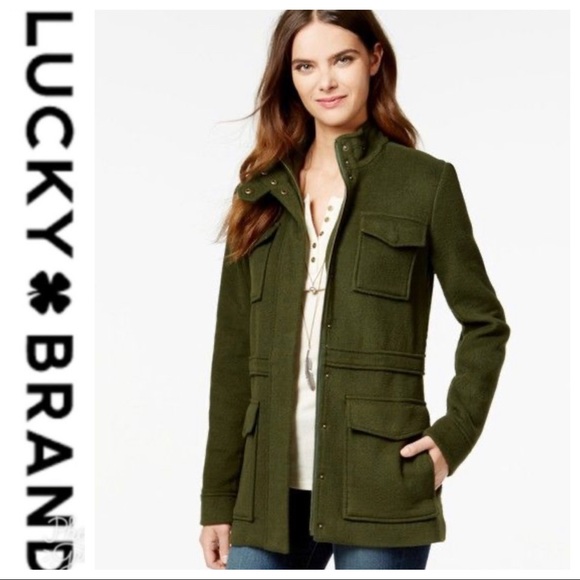 Lucky Brand Jackets & Blazers - 💕SALE💕 Lucky Brand Green Wool-Blend Military Jacket